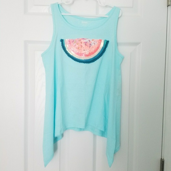 NWT Gymboree Girls SUNNY ADVENTURES Watermelon Tank Top Shirt L 10 12
